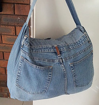 Upcycled denim bag