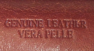 Genuine leather label