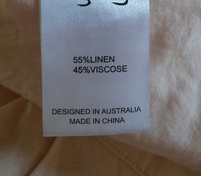 Viscose / linen fabric