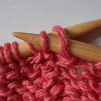 learn how to knit for beginners p2tog