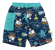 Green Sprouts baby products boy's swimming trunks with built-in swim diaper