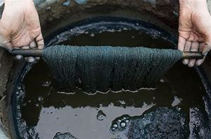 Hand dyeing yarn to avoid toxic chemicals in clothes