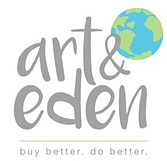 Logo of Art and Eden sustainable organic clothing