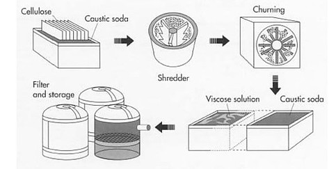 Viscose production steps