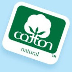 Logo for natural cotton used in the best non-toxic disposable diapers